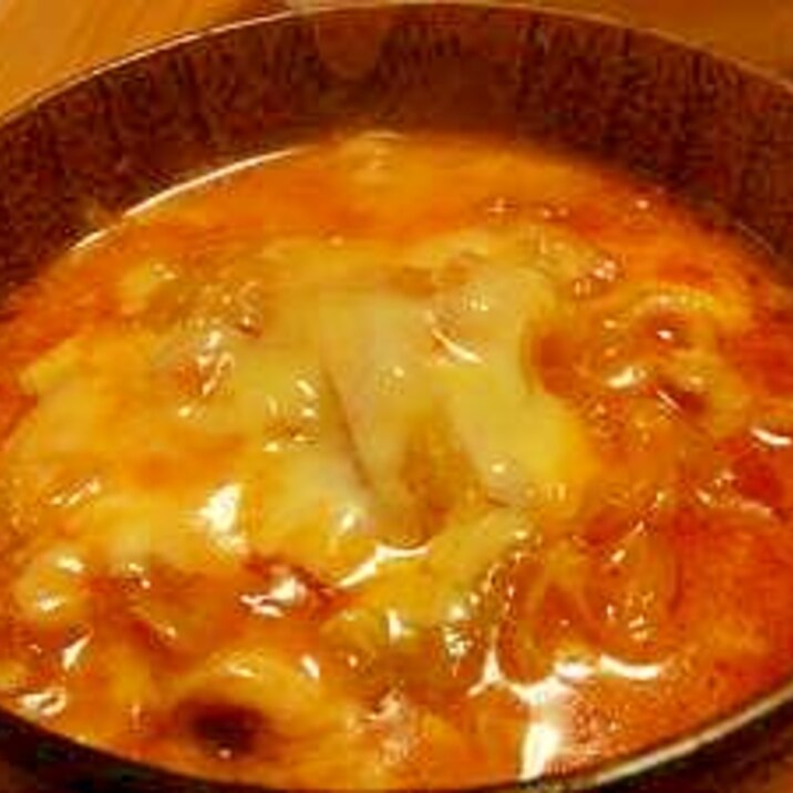 ★簡単☆余ったトマト煮でチーズトマトスープ★